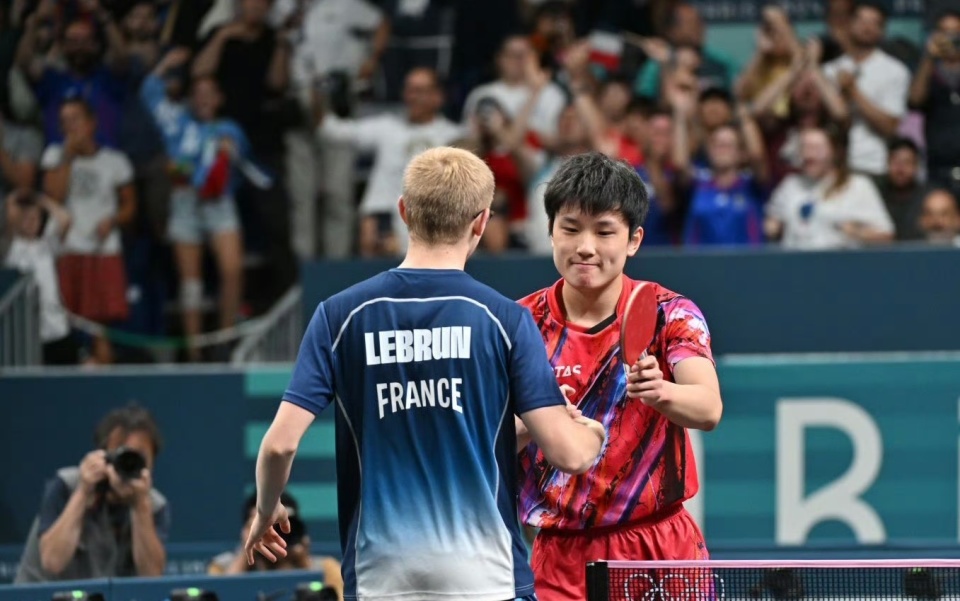 韩国队横扫法国队，张本智和关键制胜